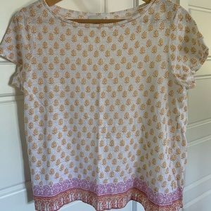 J. Jill linen boxy tee